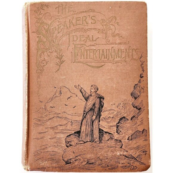 1892 Speaker's Ideal Entertainments 1st Edition HC Victorian Vickers Dramas E32 - Picture 2 of 8